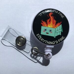 Cute badge reel ID holder